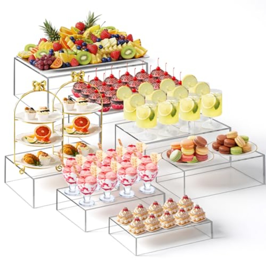 Display Risers Set - مجموعة من 7 قطع من حوامل
