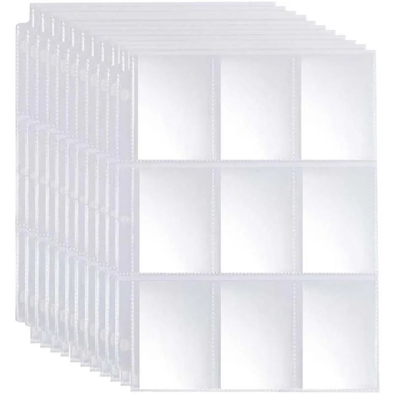 50 قطعة 9 جيب تجارة بطاقات الأ - مراجعة Card Penny Sleeve وسعره