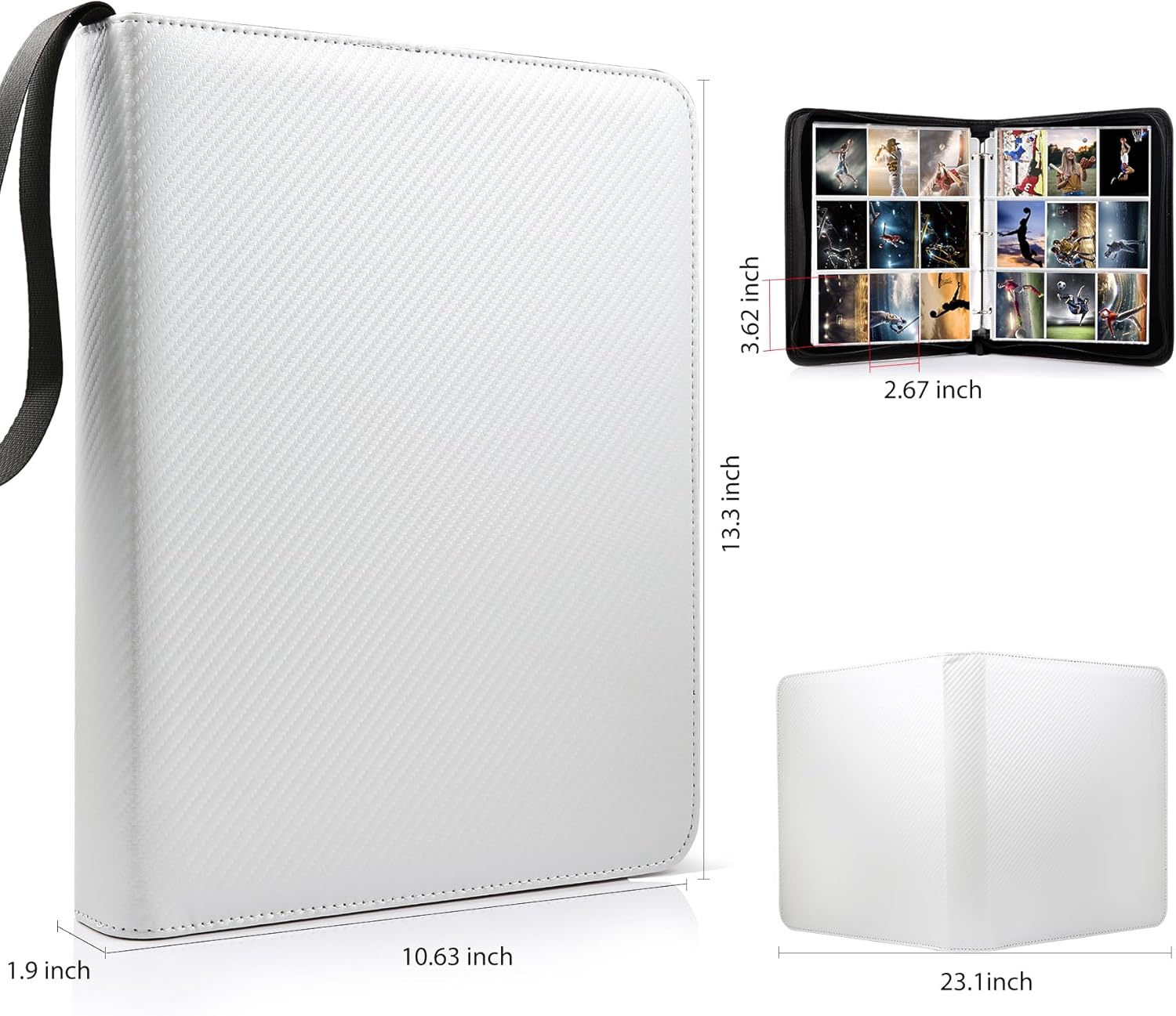 مجلد بطاقات تداول بثلاث حلقات، - مراجعة Trading Card Binder وسعره
