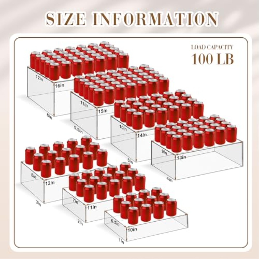 مجموعة من 7 قطع من حوامل البوف - مراجعة Display Risers Set وسعره